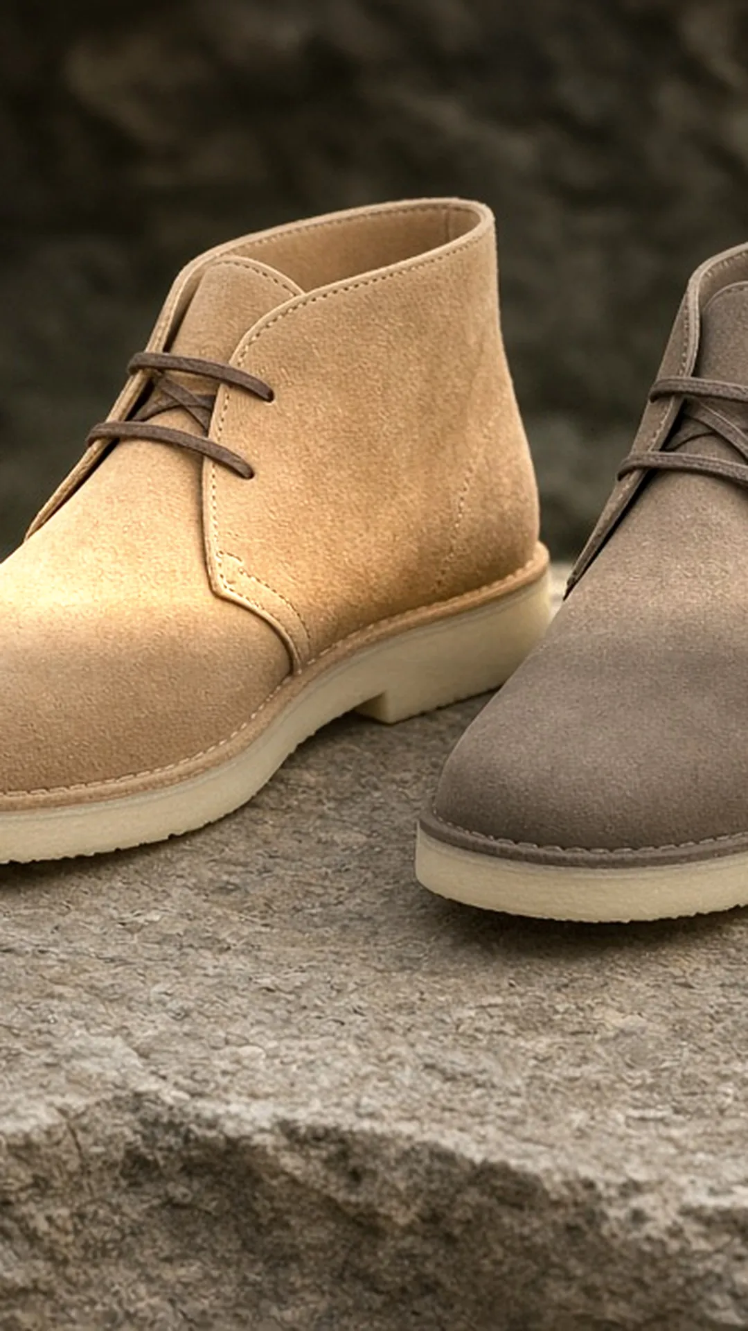 Suede boot and nubuck boot with a brush and eraser bar